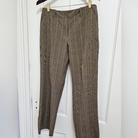 George Stretch Brown Checkered Pants - Picture 1 of 9